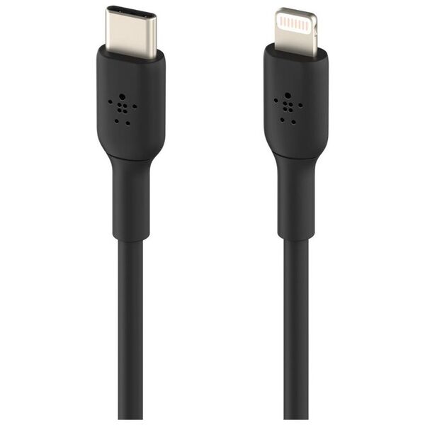 Kabel USB Belkin USB-C - Lightning 1 m Czarny (CAA003bt1MBK)