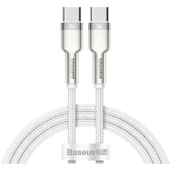 Kabel USB Baseus USB-C - USB-C 1 m Biały (baseus_20210316150659)