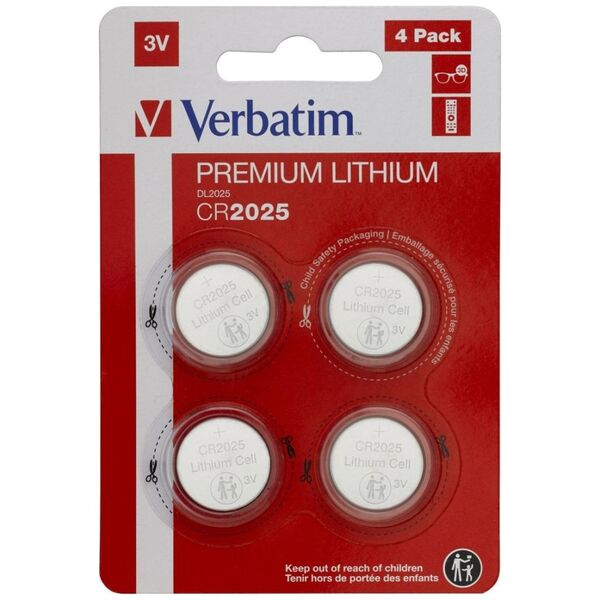 Verbatim Bateria CR2025 4 szt.