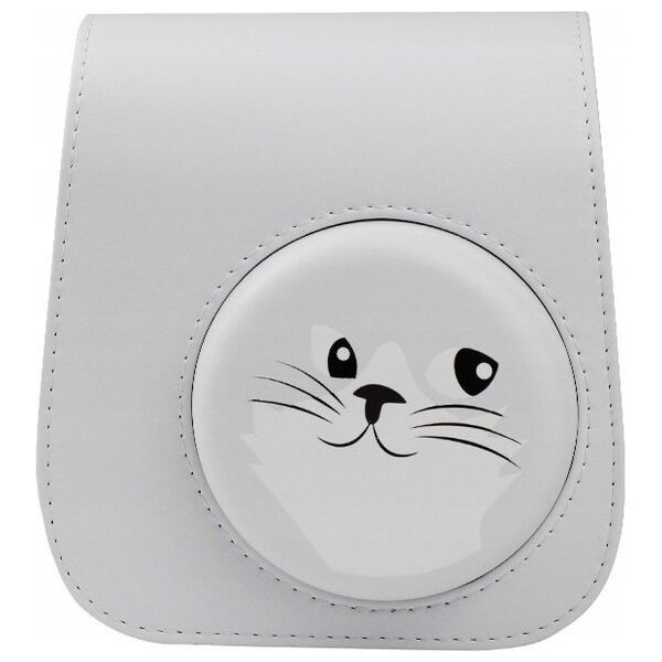 Pokrowiec LoveInstant Futerał Etui Pokrowiec Do Fujifilm Instax Mini 11 Kotek Szary