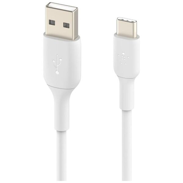 Kabel USB Belkin USB-A - USB-C 1 m Biały (CAB001bt1MWH)