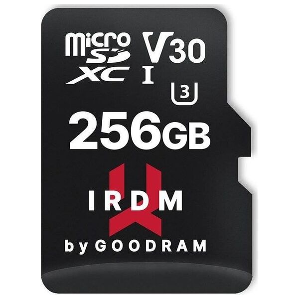Karta GoodRam IRDM MicroSDXC 256 GB Class 10 UHS-I/U3 V30 (IR-M3AA-2560R12)
