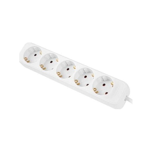 Lanberg Przedłużacz 3m biały 5x 230V Schuko