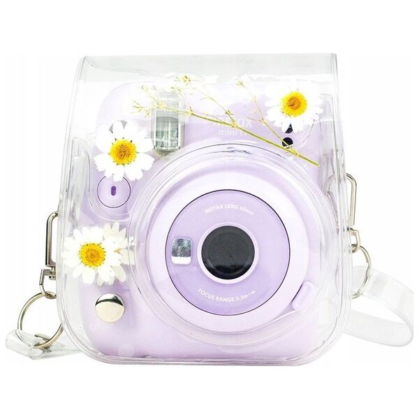 Pokrowiec LoveInstant Futerał Etui Pokrowiec Do Fujifilm Instax Mini 11 Suszone Rumianki