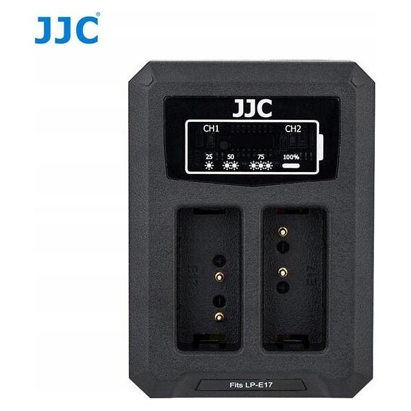 Ładowarka do aparatu JJC Ładowarka Dwukanałowa Podwójna Usb Do Canon Lp-e17