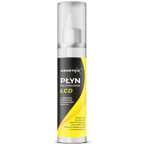 Asarto Płyn do czyszczenia LCD 125ml + ściereczka z mikrofibry (AS-AC106)