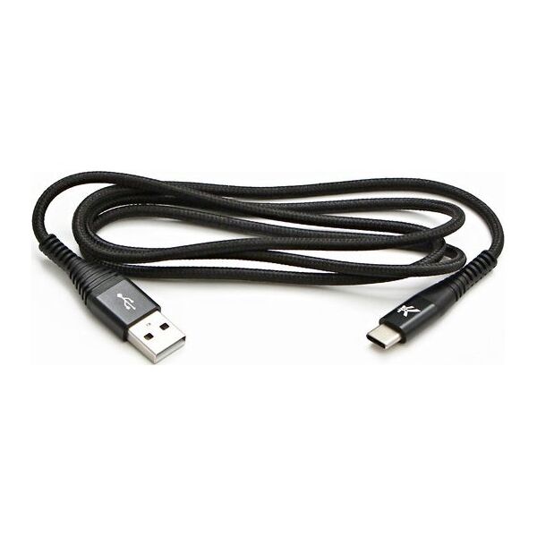 Kabel USB Logo USB-A - USB-C 2 m Czarny
