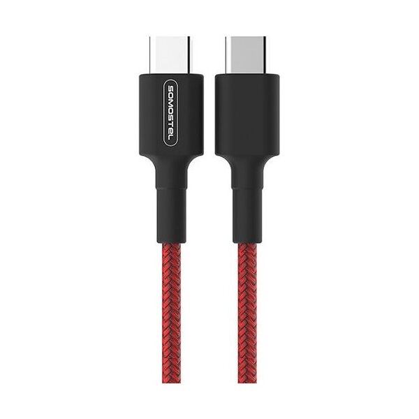 Kabel USB Somostel USB-C - USB-C 1 m Czerwony (28858)