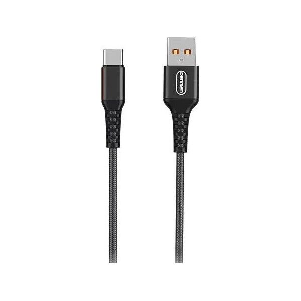 Kabel USB Denmen USB-A - USB-C 1 m Czarny (29355)