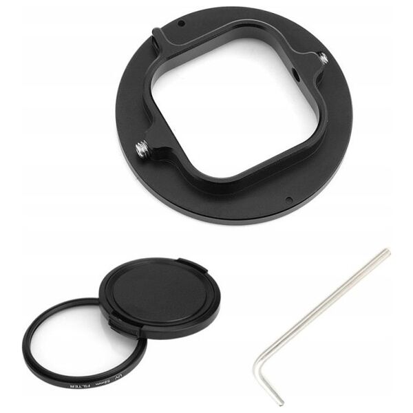 Puluz Zestaw 3w1 Adapter Filtr Uv Dekielek 52mm Do Gopro Hero 9 Black