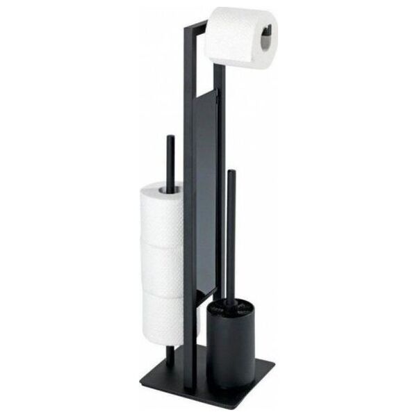 Dekoracja domu Stojak na papier toaletowy  Rivalta Black Czarny (40899)