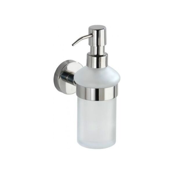 Dozownik do mydła dozownik mydła Bosio 18 x 11 x 7 cm 200 ml stal nierdzewna srebrna