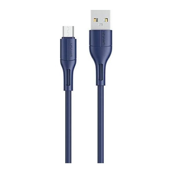 Kabel USB Usams USB-A - microUSB 1 m Niebieski (SJ502USB03)