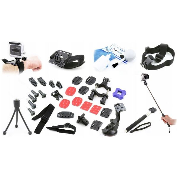 Xrec DuŻy Zestaw AkcesoriÓw Do Sony Action Cam