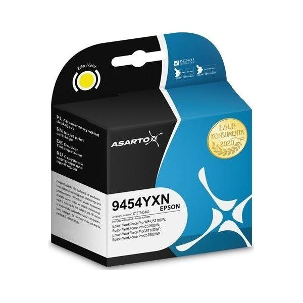 Tusz Asarto Tusz Asarto do Epson 9454YXN | C13T945440 | 66ml | yellow