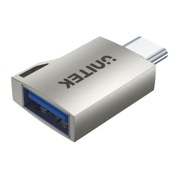 Adapter USB Unitek A1025GNI USB-C - USB Srebrny  (A1025GNI)