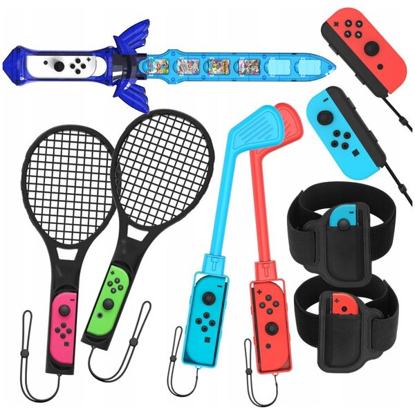 JYS Zestaw Akcesoria 9w1 do Joy-Con Nintendo Switch / Nintendo Switch Oled NS236