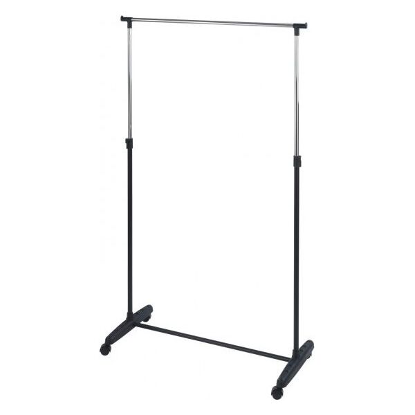 Wenko wieszak na ubrania Mikey 90 x 103-107 cm stal chromowana/czarna