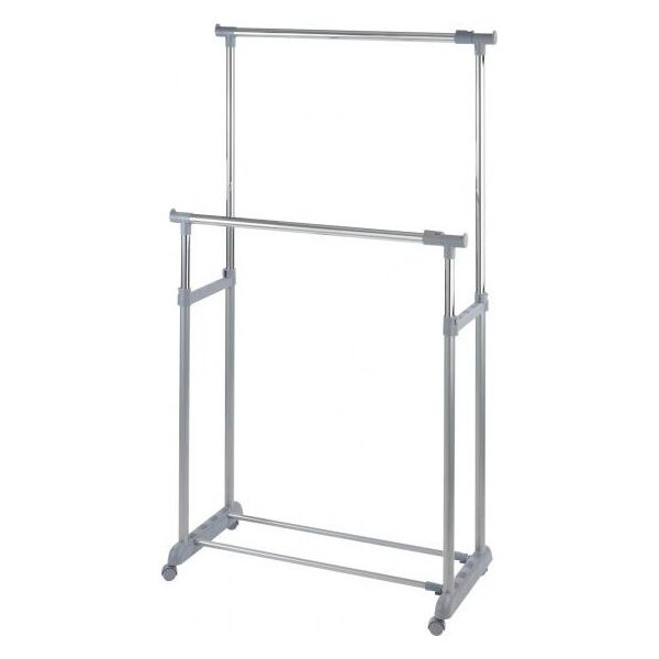 Wenko wieszak na ubrania Twin Bars 65-163 x 98-168 cm stal nierdzewna chromowana