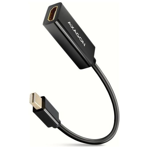Adapter AV Axagon AXAGON RVDM-HI14N Mini-DisplayPort zu HDMI Adapter, 4K/30 Hz, 15 cm lang - schwarz
