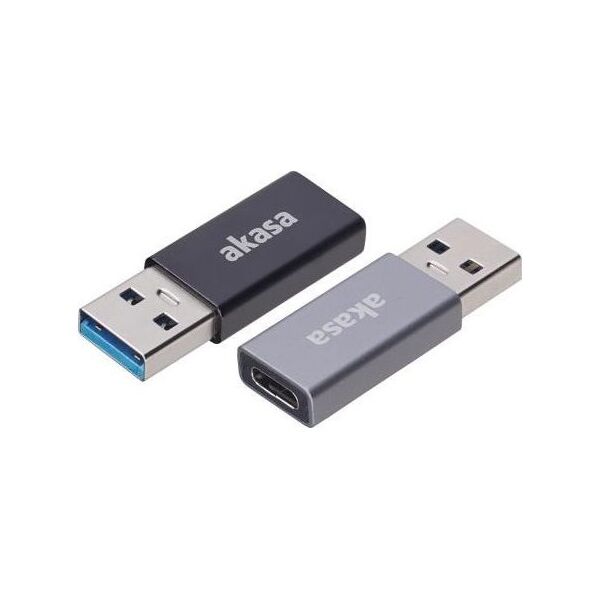 Adapter USB Akasa USB-C - USB Czarny  (AK-CBUB61-KT02)