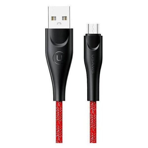 Kabel USB Usams USB-A - microUSB 3 m Czerwony (6958444983639)