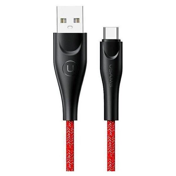Kabel USB Usams USB-A - USB-C 2 m Czerwony (6958444983554)