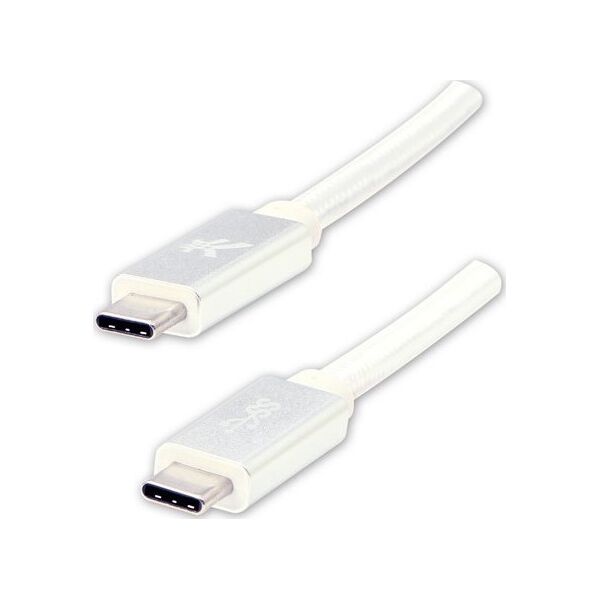 Kabel USB Logo USB-C - USB-C 2 m Biały