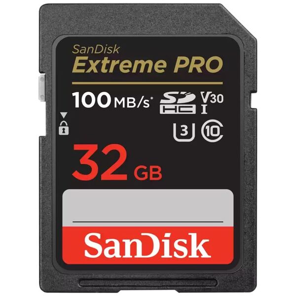 Karta SanDisk Extreme PRO SDHC 32 GB Class 10 UHS-I/U3 V30 (SDSDXXO-032G-GN4IN)