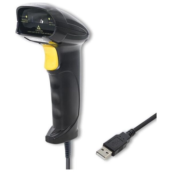 Czytnik kodów kreskowych Qoltec Czytnik kodów kreskowych Qoltec laserowy 1D | USB | Czarny