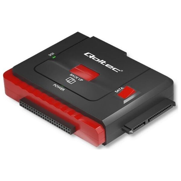Adapter USB Qoltec USB - IDE + SATA III Czarny  (50645)