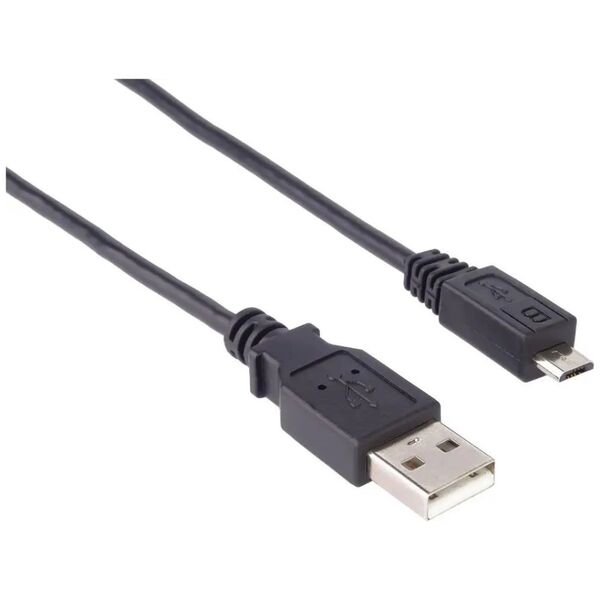 Kabel USB PremiumCord USB-A - micro-B 0.5 m Czarny (ku2m02f)