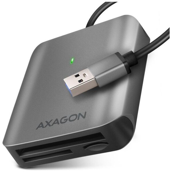 Czytnik Axagon AXAGON CRE-S3, USB-A 3.2 Gen 1 - czytnik kart SUPERSPEED, 3-slot & lun SD/microSD/CF, obsługa UHS-II