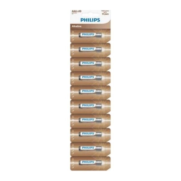 Philips BATERIA PHILIPS AAA LR03 10SZT ALKALINE