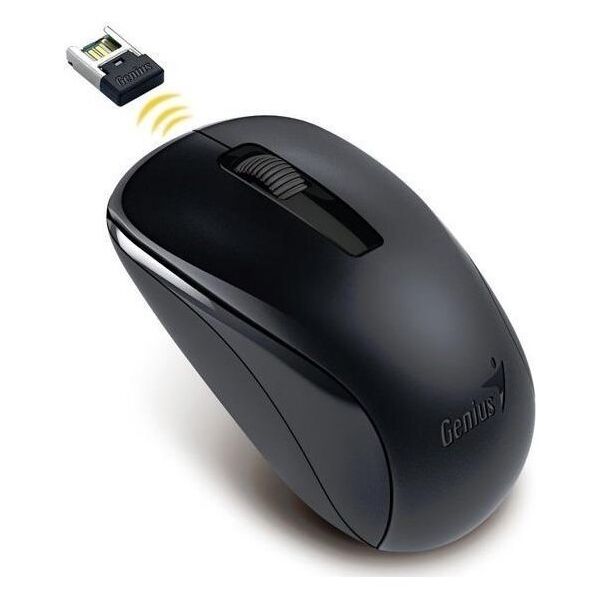 Mysz Genius Genius Mysz NX-7005, 1200DPI, 2.4 [GHz], optyczna, 3kl., bezprzewodowa USB, czarna, AA