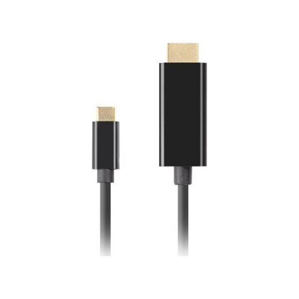 Kabel USB Lanberg USB-C - HDMI 3 m Czarny (CA-CMHD-10CU-0030-BK)