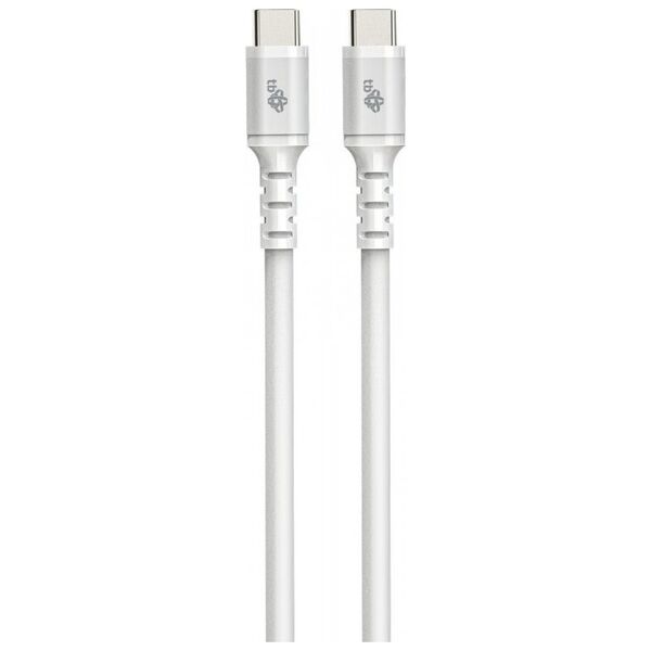 Kabel USB TB Print USB-C - USB-C 2 m Biały (AKTBXKUCC2SI20W)