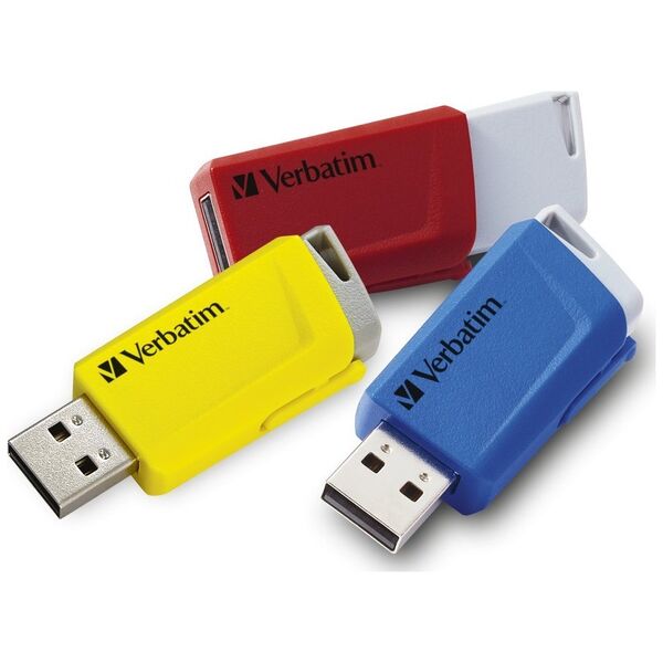 Pendrive Verbatim Store 'n' Click (3 szt.), 16 GB  (49306)