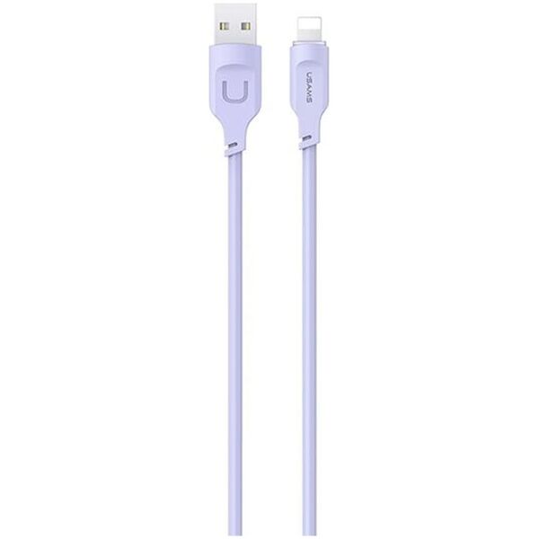 Kabel USB Usams USB-A - Lightning 1.2 m Fioletowo-różowy (brak)