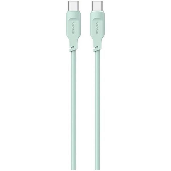 Kabel USB Usams USB-C - USB-C 1.2 m Zielony (brak)