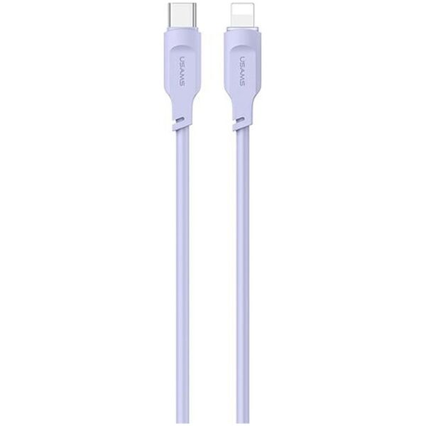 Kabel USB Usams USB-C - Lightning 1.2 m Fioletowy (brak)