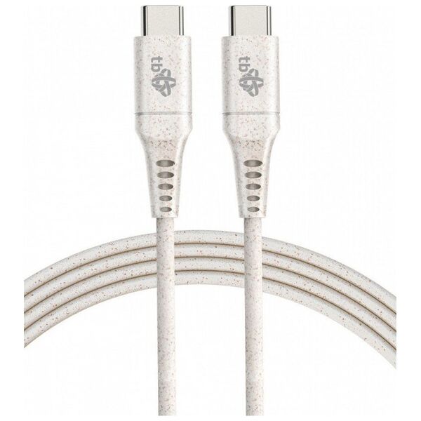 Kabel USB TB Print USB-C - USB-C 1 m Beżowy (AKTBXKUCC310EKO)