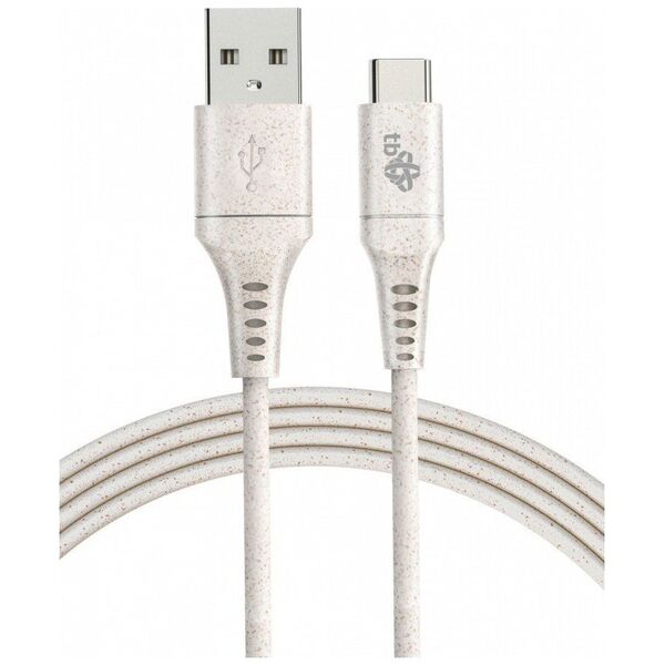 Kabel USB TB Print USB-A - USB-C 1 m Beżowy (AKTBXKUC3A10EKO)