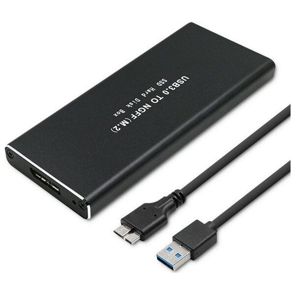 Kieszeń Qoltec Obudowa | kieszeń do dysków SSD M.2 SATA | NGFF | USB 3.0