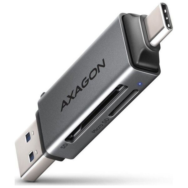 Czytnik Axagon kart zewnętrzny USB 3.2 Gen 1 Type-C + Type-A SD/microSD