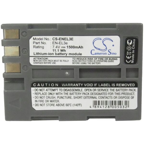 Akumulator Cameron Sino Akumulator Bateria Typu En-el3a / En-el3 / En-el3e Do Nikon / Cs-enel3e