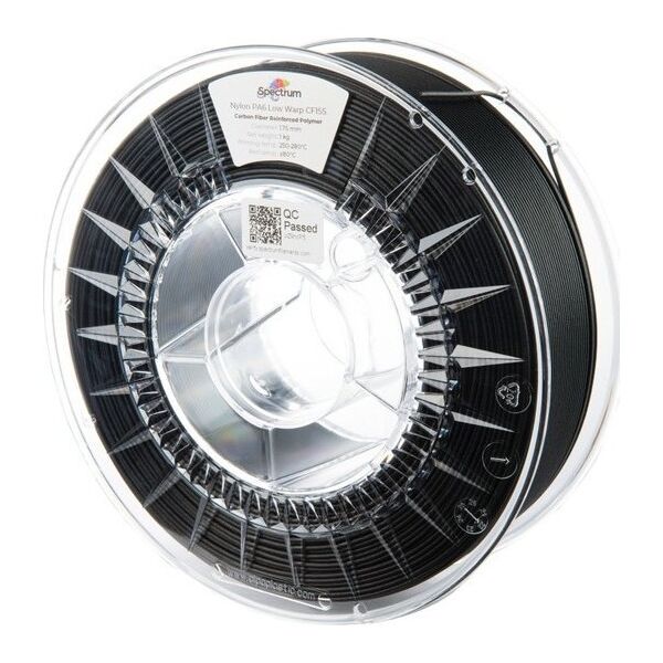 Spectrum Spectrum 3D filament, PA6 Low Warp CF15S, 1,75mm, 1000g, 80720, black
