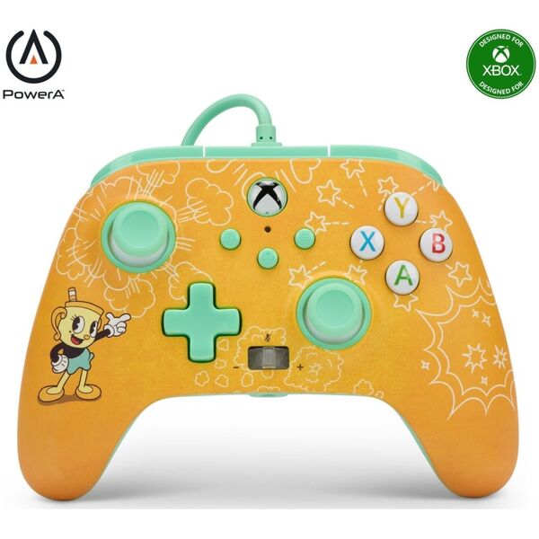 Pad PowerA PowerA Xbox Series PC Pad przewodowy Enhanced Cuphead: Ms. Chalice