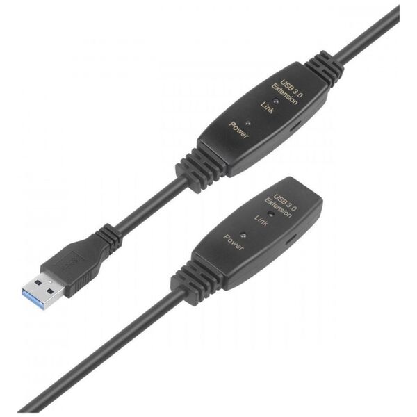 Kabel USB TB Print USB-A - USB-A 15 m Czarny (AKTBXKU32KONF15)