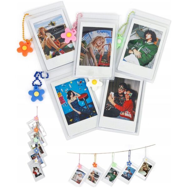 Pokrowiec LoveInstant 5x Futerał Etui Ramki Wiszące na Zdjęcia do Fuji INSTAX Mini 12 40 11 8 7s EVO LiPlay Link 2 SE / ZINK